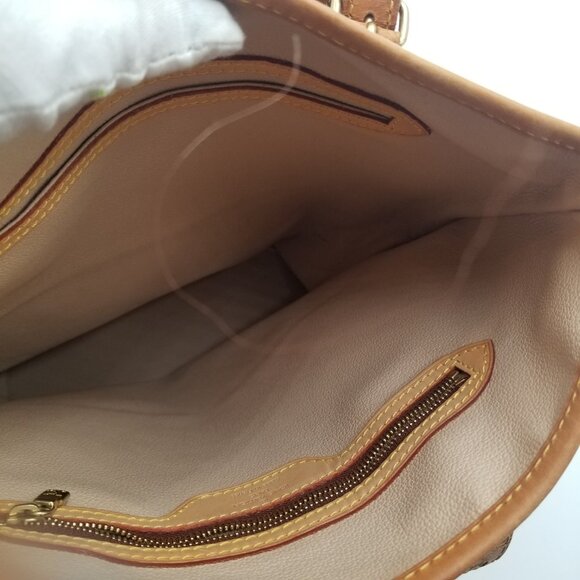 Louis Vuitton Louise Bucket Shoulder Bag Monogram Brown Canvas w/COA - Picture 7 of 13